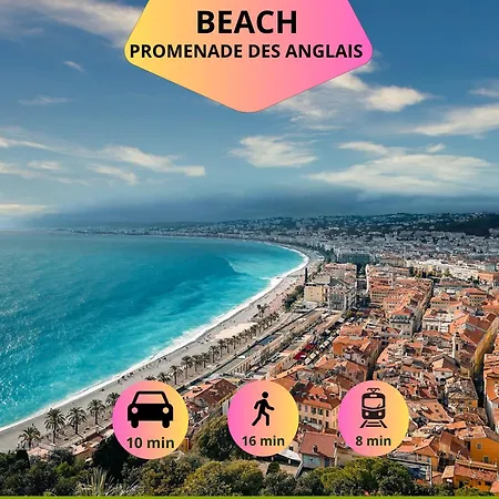 Le Grand Jean - Pres Gare Et Tram - Supermarches - Wifi - 3 Person شقة نيس